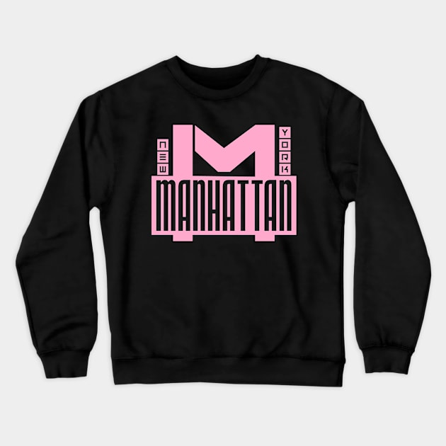 Manhattan Crewneck Sweatshirt by colorsplash